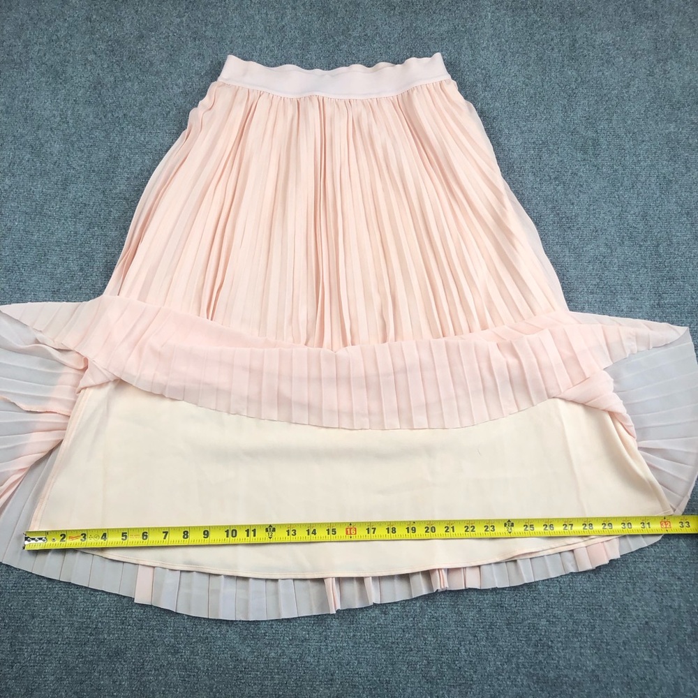 Quince Chiffon Pleated Midi Skirt - Picture 2 of 11
